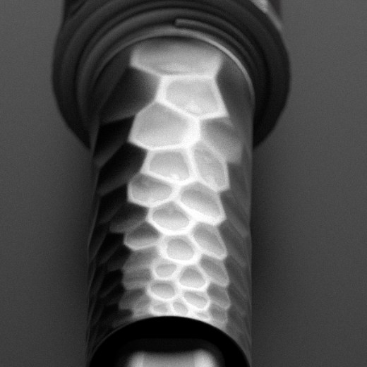 The Voronoi grip, in silver